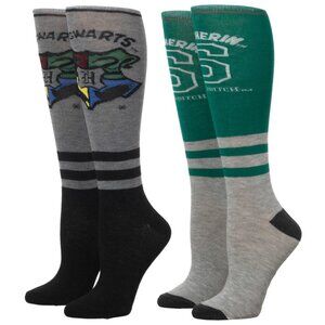 NWT Harry Potter Slytherin and Hogwarts Knee High Socks - Wizarding World Gifts